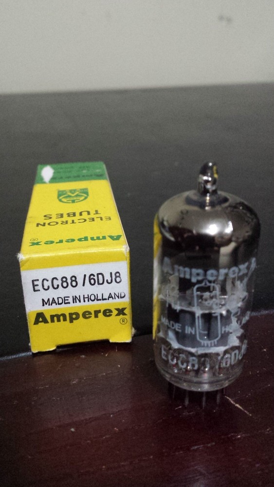 ⭐️⭐️NOS NIB Amperex ECC88/6DJ8 Bugle Boy O-Getter Heerlen Holland Tube TV7 Test
