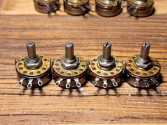 (AB)Allen Bradley 100K ohm Log/Audio Taper potentiometer ampex parts…!!! 1pair
