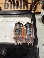 2x 6J1P (6J1 EF95 6AK5 6F32) GOLD GRID (NEW Little Dot Amp) MATCHED PAIR #3 1976