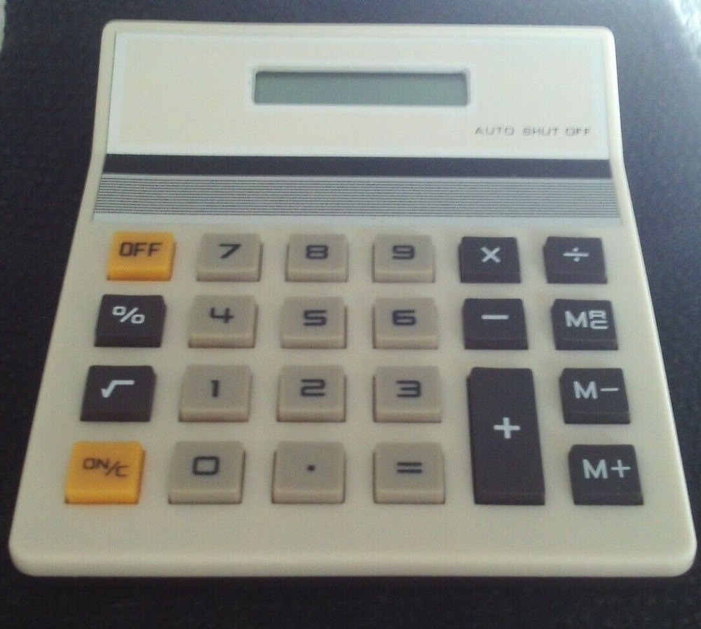 Vintage Unbranded China Calculator Works!!! Very Clean and hardly used…