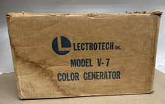 Letrotech Model V-7 Vectorscope Instrument for Testing BW and Color TVs, Vintage