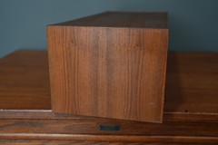 Telefunken HI-FI Loudspeaker 2302 for stereo radio Western Germany Vintage wood