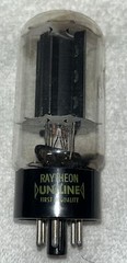 RCA (Raytheon Label) 6L6GC Black Plate Vacuum Tube Amplitrex Tested Strg 91% Gm