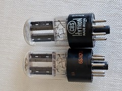 Set of 3 CBS 6SN7GTB & CBS Hytron 6SN7GT Vacuum Tube