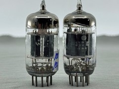 (2) NOS GE JG-5814A 12AU7 Mil-Spec Tubes 3X Micas HS Getters Tests NOS