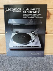 ⭐️ Original Technics SL-1500mk2 Stereo Turntable Dealer Sales Brochure NICE! ⭐️