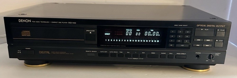 Vintage Denon DCD-1400 Audiophile Compact Disc CD Player HiFi Audio PARTS/REPAIR