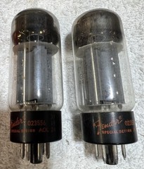 Vintage Fender Special Design 6L6 Tubes (2) tested