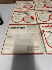 Audiotape Reel to Reel Magnetic Tape Lot Vintage 1200ft Open Reel w/ Boxes