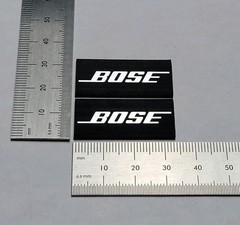 Bose Speaker Badge Logo Emblem – Brushed Silver With Self Stick Adhesive