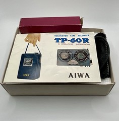 Aiwa TP-60R Tape Recorder – Vintage 1965 – Very Rare – WORKING – Read Desc