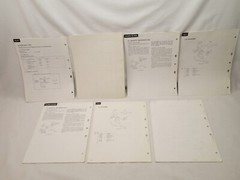 Pioneer Lot of 7 Turntable Original Service Manuals PL-4 7 C7 X5 S30 S70 516