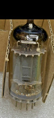 RARE+ B329 TUBE ECC82 12AU7 G.E.C. WELDED PLATE SQUARE GETTER 1953 BRITISH 1593