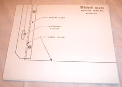 NEW OLD STOCK! ORIGINAL McIntosh MC 240 Mounting Template