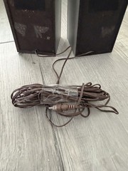 Sonic TX-2 Acoustic Suspension speaker System Power Booster Silver Music