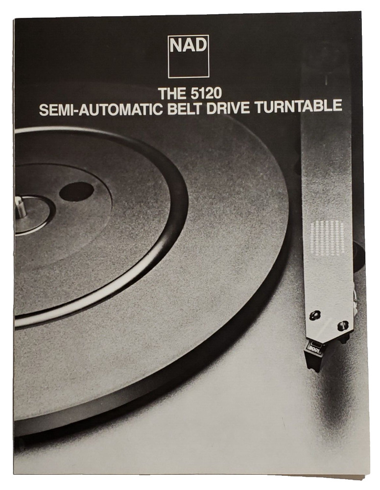 NAD 5120 Semi-Auto Belt Drive Turntable Sales Brochure Specification Canada