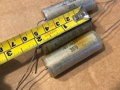3 NOS Vintage .47 uf 400v Astron Vitamin Q Capacitors TEST GOOD Glass-Sealed PIO