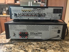 Vintage Hitachi HMA-120AV Power Amplifier & HPT-120AV Preamplifier Tuner Stac