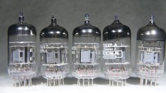 Five (5) 12AX7/ECC83 Made in China and Russia