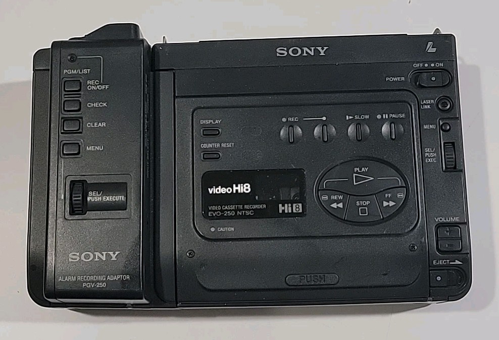 Sony EVO-250 Analog NTSC Hi8 Video8 8mm VCR Rec Player Dose ☆Not Play Tapes☆