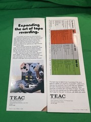 TEAC A-6100 / A-6300 Stereo Tape Deck Service Manual & Original Paperwork Lot