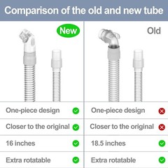 Durable 2-Pack N20 Short Tubes with Quick-Release Clips, Leak-Free & Quiet