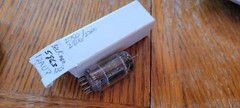 Beckman NOS 5963 12AU7 Black Plates Top Square Getter Vacuum Tube Tested