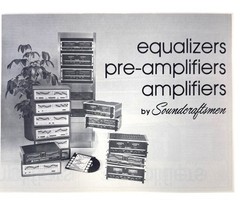 Soundcraftsmen equalizers pre-amplifiers amplifiers Fold-out Spec Sales Poster