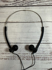 Vintage Radio Shack Nova-37 In Ear Folding Headphones with Box and Instructions