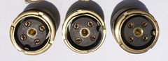 5935-00-376-9334 4-Pin Electrical Receptacle Connector (Lot of 6pcs)
