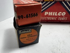 ⚡️Vacuum Tube Lot Philco Boxes + NOS Calrad Transformer & Lafayette Switch⚡️