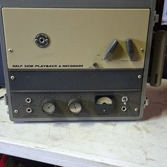 Half Side Playback & Recorder Reel-to-Reel Tape Recorder, Cable Storage Compart…