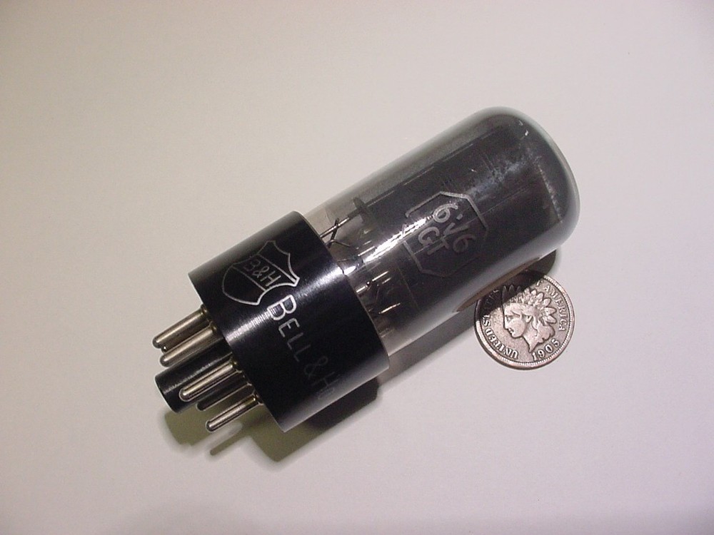 BELL & HOWELL 6V6GT TUBE (by RCA strong tested) LG***