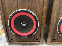 Cerwin Vega AT-8 Vintage 2-WAY Floor Speakers Refoamed Woofers Tested Late 1980s