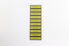 Western Electric paper sticker badge replacement piece 39mm(1.53″)X12mm(0.47″)