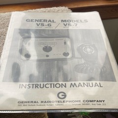 General Radiotelephone Company Vintage Control Box Transceiver model VS-6