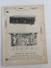 Vintage Sams Photofact Schematic 7-1971 MORSE / ELECTROPHONIC MODEL CR-8