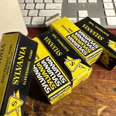 Sylvania Used Unknown Vintage Vacuum Tubes Radio AMP Tubes (Not sure Read)