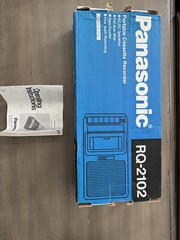 Pristine condition Panasonic RQ2102 Cassette Tape Recorder in box Tested
