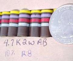 4.7K 4700 OHM 2 WATT QTY-2 ALLEN OHMITE TUBE GUITAR AMP PREAMP CARBON RESISTOR