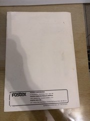 FOSTEX D-10 DIGITAL MASTER RECORDER Owners Manual