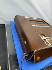 Audiotronics Classette 141 Solid State Japan Brown W/ Leather Case Tested Works