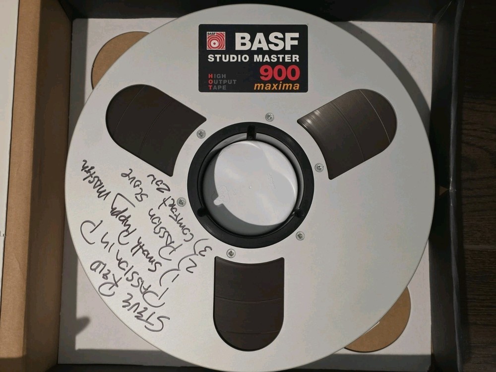 BASF Studio Master Maxima 10.5″ x 2″ Reel To Reel w/ Audio Tape – Orig. Box