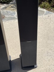 Polk Audio RT800 Vintage 1980s Stand Speakers Pair Black Gray 3.5 ft Tower Works