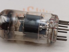 1x Philips ECC88 6DJ8 D-Getter Pinched Waist – Adzam Label – Heerlen ’57 -Strong