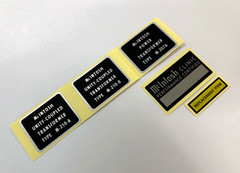 McINTOSH MC240 AMPLIFIER TRANSFORMERS DECAL LABEL STICKER SET – New Repro