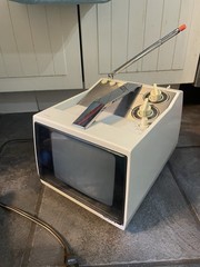 Sony TV-790 7“ Television 1975 Black &White Retro Vintage CRT TV WITH BATTERY