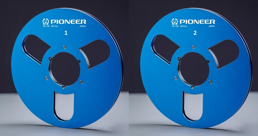 One Pair 10.5” blue Pioneer Tape reel High Quality Aluminum Take Up Reel