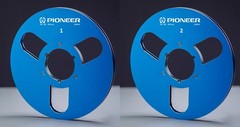 One Pair 10.5” blue Pioneer Tape reel High Quality Aluminum Take Up Reel