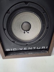 BIC Venturi Formula 2 Speakers Pair Vintage 1970s 8″ Woofer Walnut USA Tested
